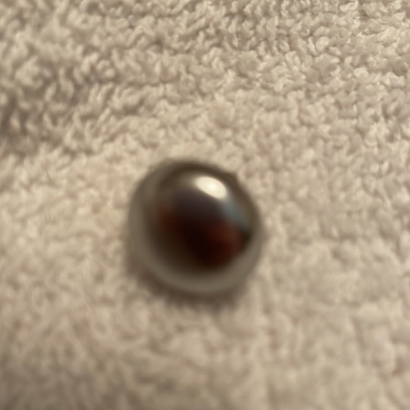 Silver pierced earrings. Approximately dime sized.From smoke/pet/scent free home - Picture 2 of 5